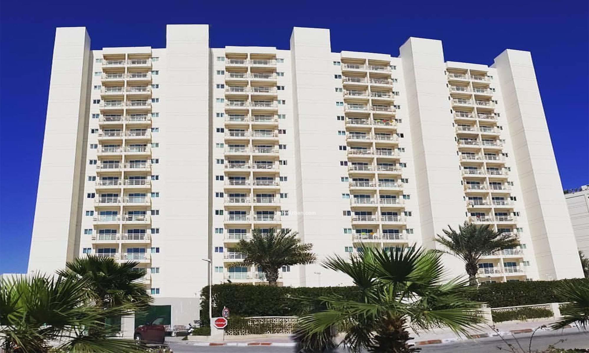 فروش پنت‌هاوس ۱۳۶ متری در دامون کیش‌ایر | ۲ خواب | دید فول دریا | پلاک ۱ دریا | سنددار