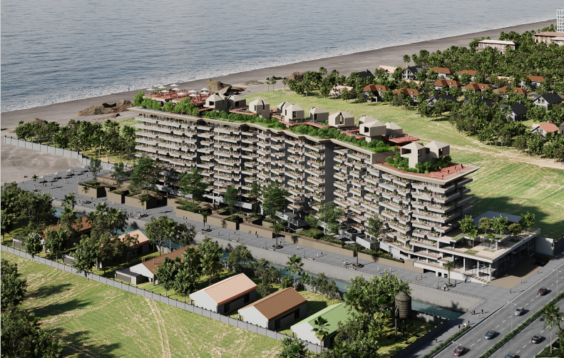 برج آبان کیش ٩٢ متر از دم قسط